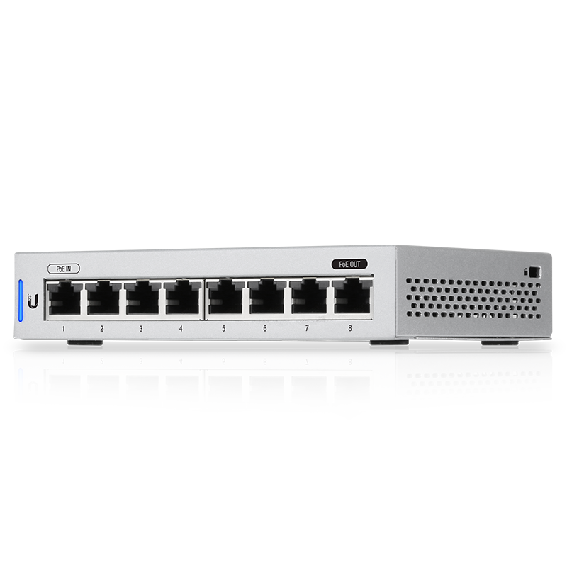 Ubiquiti US-8 UniFi 8-Port Gigabit PoE Compliant Managed Switch