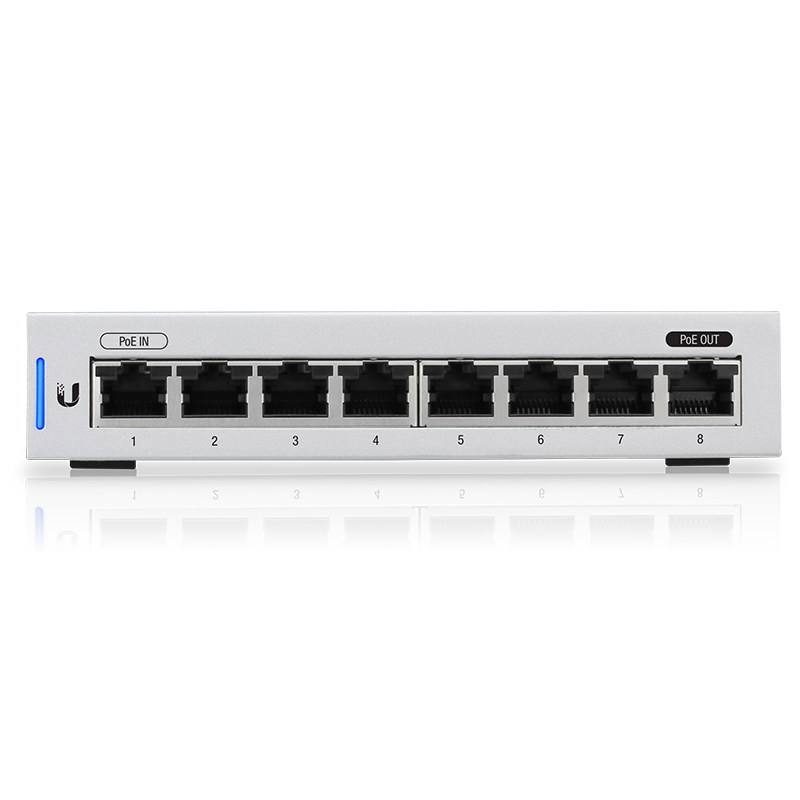 Ubiquiti US-8 UniFi 8-Port Gigabit PoE Compliant Managed Switch