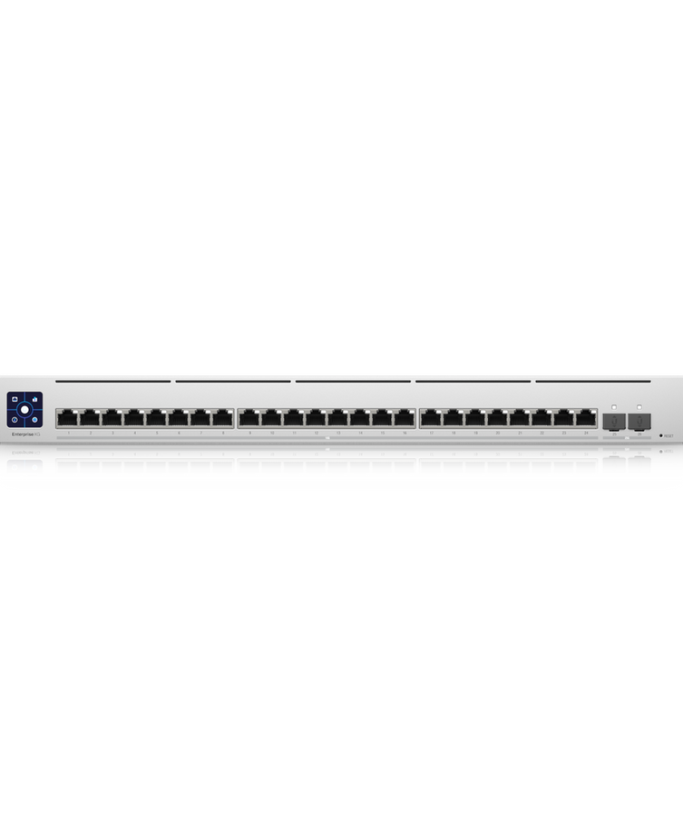 Ubiquiti Switch Enterprise XG 24 - Layer 3 switch with (24) 10GbE RJ45 (2) 25G SFP28 