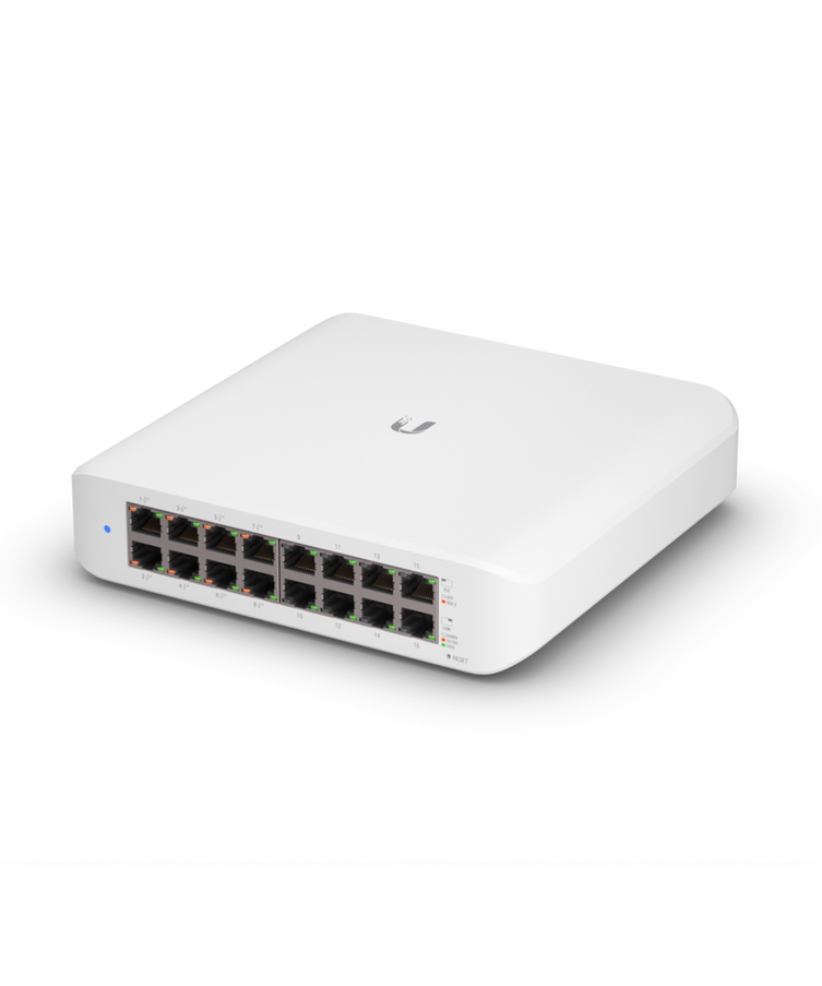 Ubiquiti UniFi Lite 16-Port Layer 2 Gigabit Ethernet Switch 8-Port PoE+