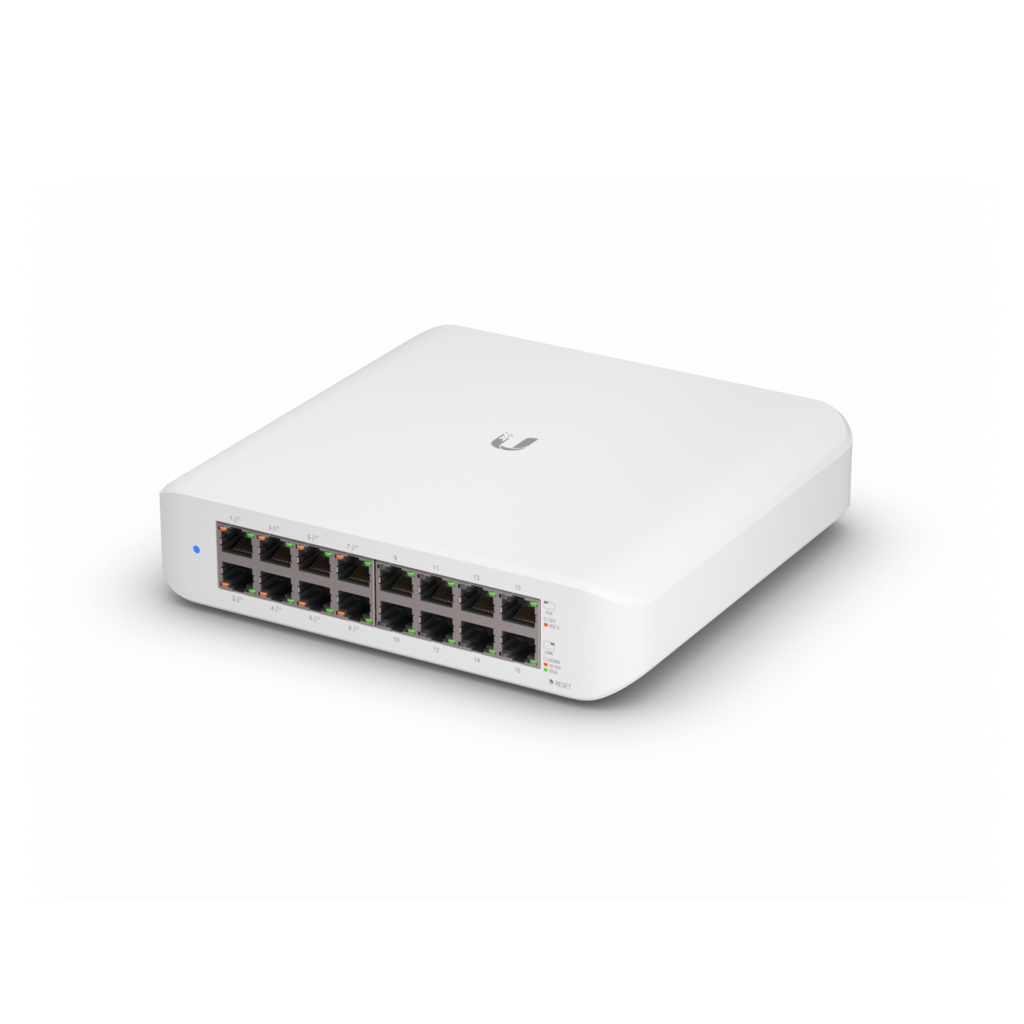 Ubiquiti UniFi Lite 16-Port Layer 2 Gigabit Ethernet Switch 8-Port PoE+
