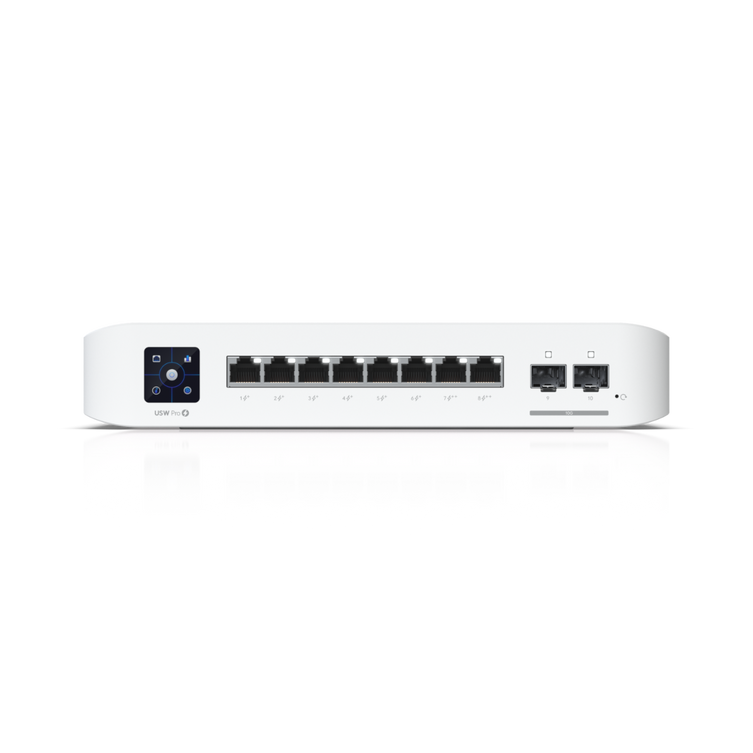 Ubiquiti USW-Pro-8-PoE 8-port, Layer 3 switch with PoE+ and PoE++