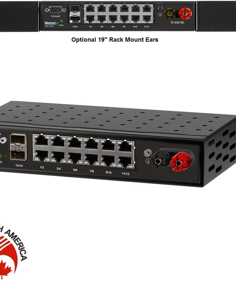 Netonix WS-12-DC 12-Port Managed PoE Switch (2-Port SFP)