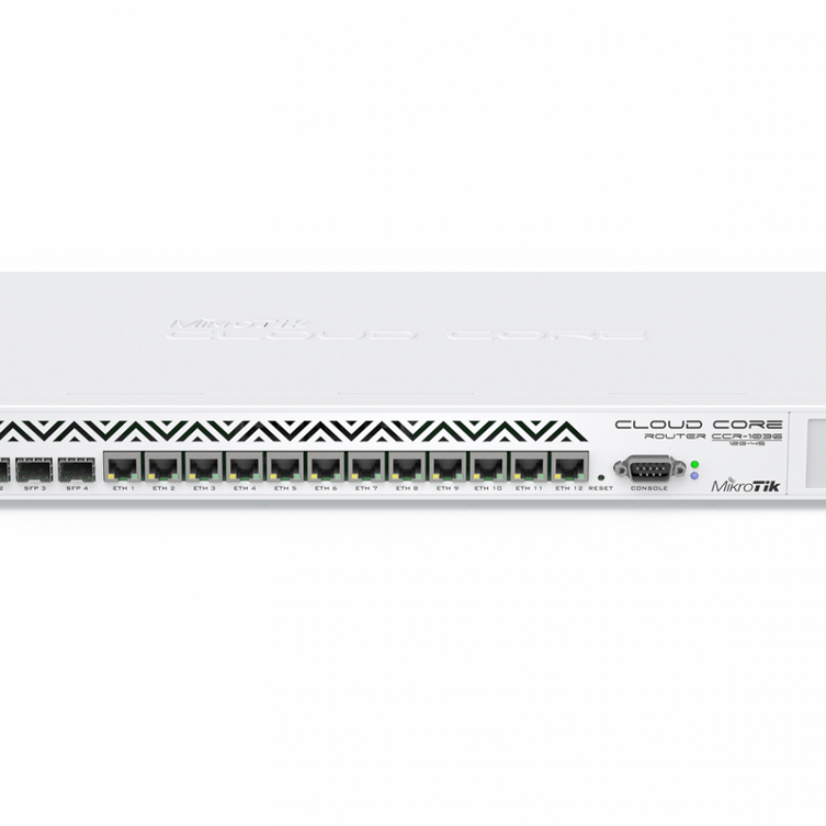 MikroTik CCR1036-12G-4S Cloud Core Router, 36 Core CPU, 4GB RAM, 12-Port Gigabit Ethernet, 4-Port SFP